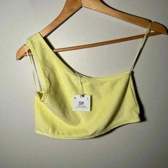 NWT ZARA Terrycloth Asymmetrical Top L - Picture 7 of 9